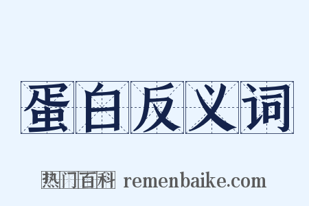 蛋白反义词是什么意思的图片